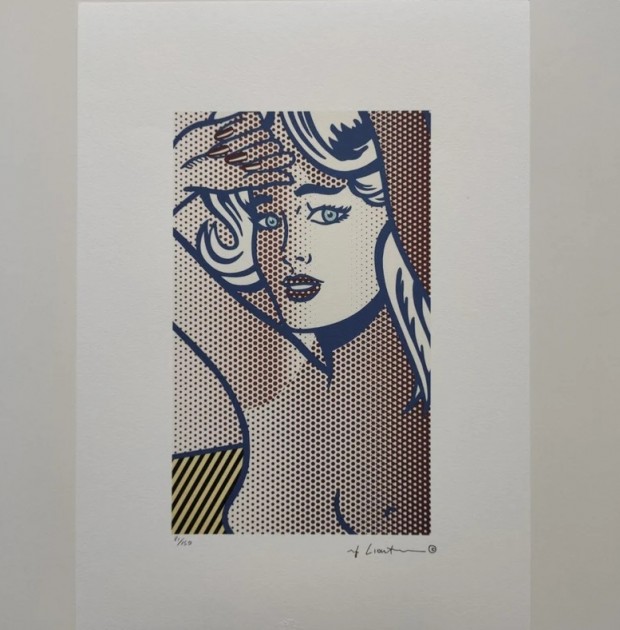 "Nude With Blue Hair" Lithograph Signed by Roy Lichtenstein