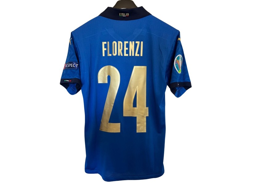 Florenzi's Match-Issued Shirt, Italy vs England Final EURO 2020