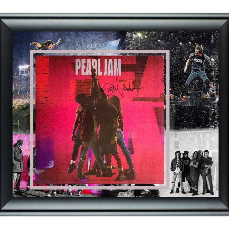Eddie Vedder of Pearl Jam Signed Album Vinyl LP Display