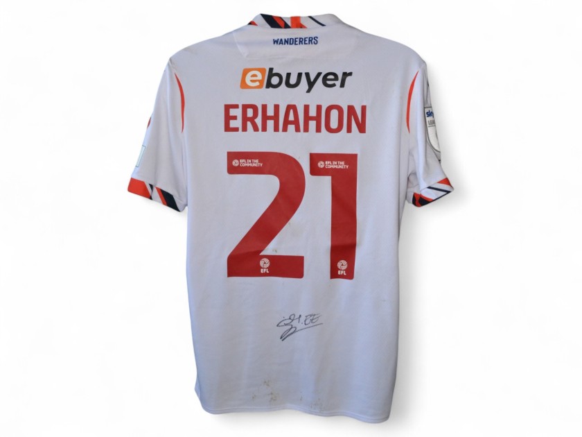 Ethan Erhahon's Bolton Wanderers 2025/26 Signed Match Worn Shirt, vs Lincoln City 