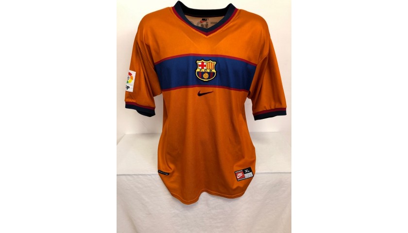 Figo's Official Barcelona Signed Shirt, 1998/99