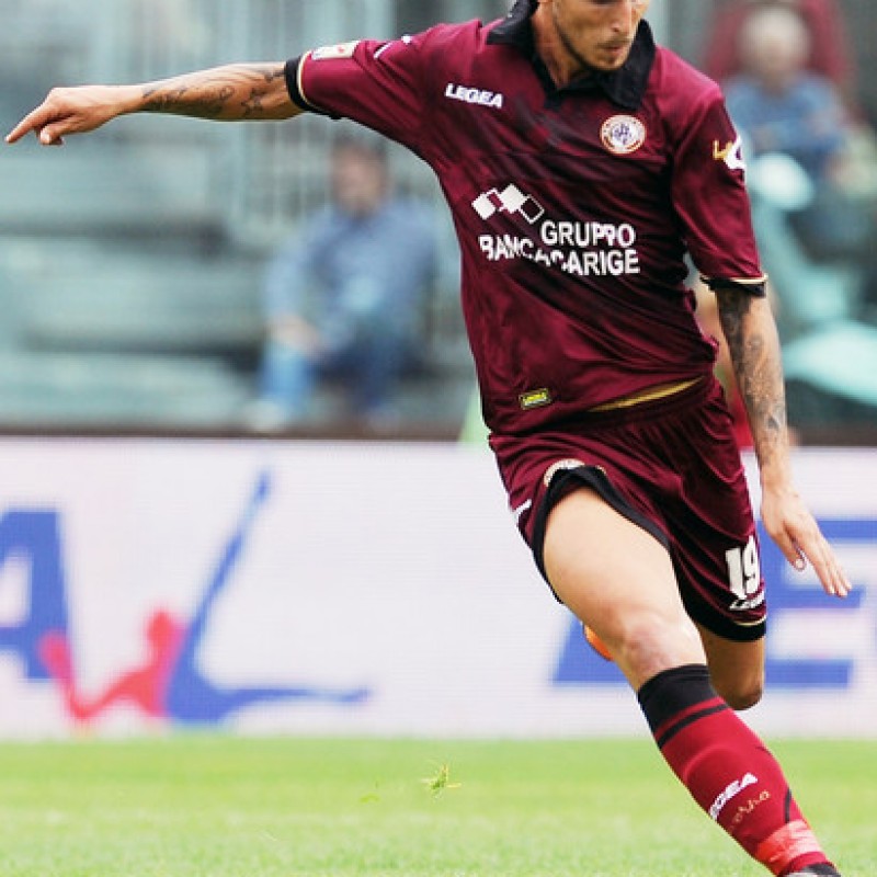 Greco Livorno match worn shirt, Serie A 2013/2014 - signed