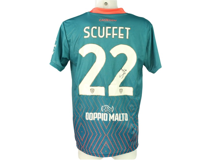 Maglia Scuffet Unwashed, Cagliari vs Como 2024 - Autografata