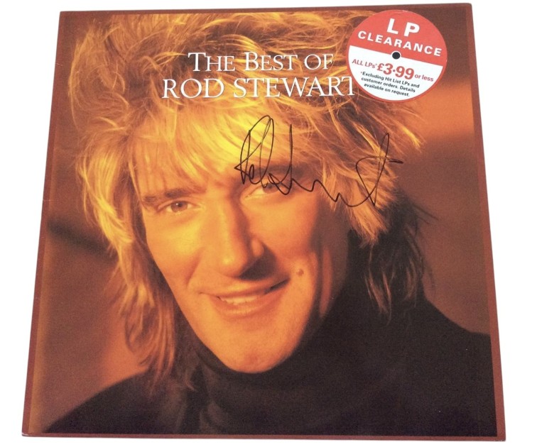 Rod Stewart Signed 'The Best Of Rod Stewart' Vinyl LP