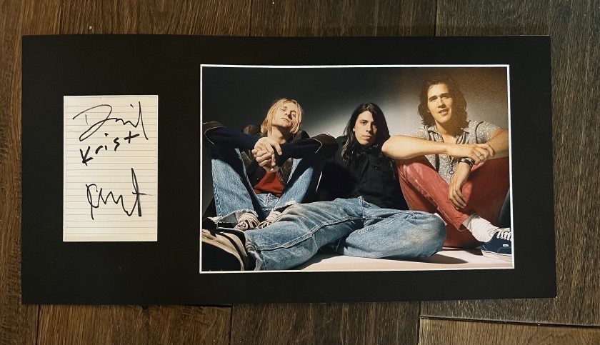 Nirvana Signed Mounted Display