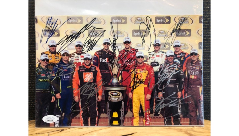 2008 NASCAR Chase for the Cup Finalists Signed Photo 