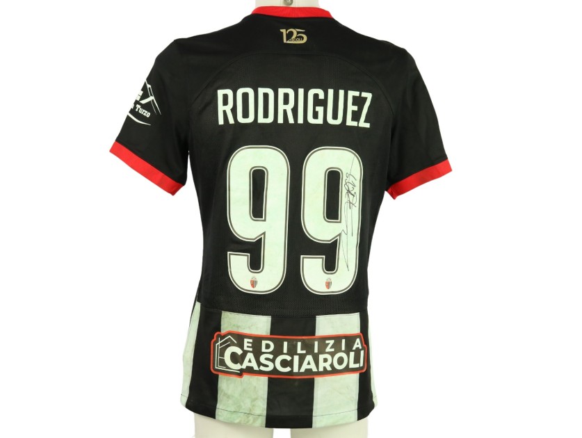 Rodríguez's unwashed Signed Shirt, Ascoli vs Cremonese 2024