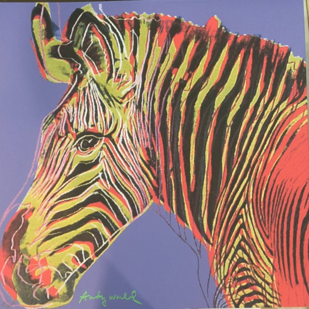 Andy Warhol Signed "Zebra" 