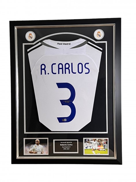 Roberto Carlos Real Madrid 2022/23 Signed Shirt - CharityStars