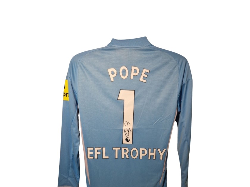 Nick Pope Signed Newcastle United 2024-25 Official EFL Trophy Football Shirt 