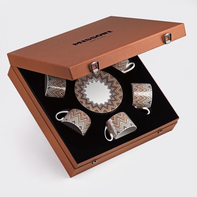 Luxury Box Set 6 pieces Tea Cups & Saucer - Missoni