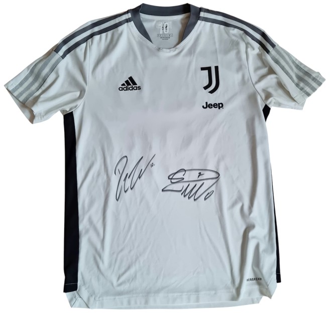 Maglia Training Juventus 2020 - Autografata da Ronaldo e Dybala