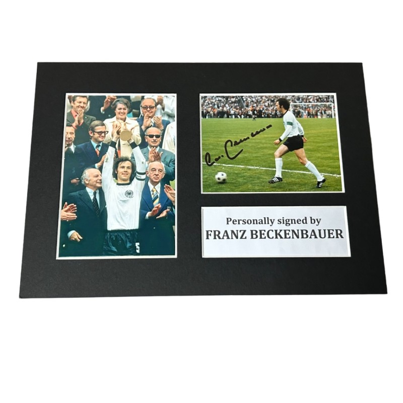 Photograph signed by Franz Beckenbauer