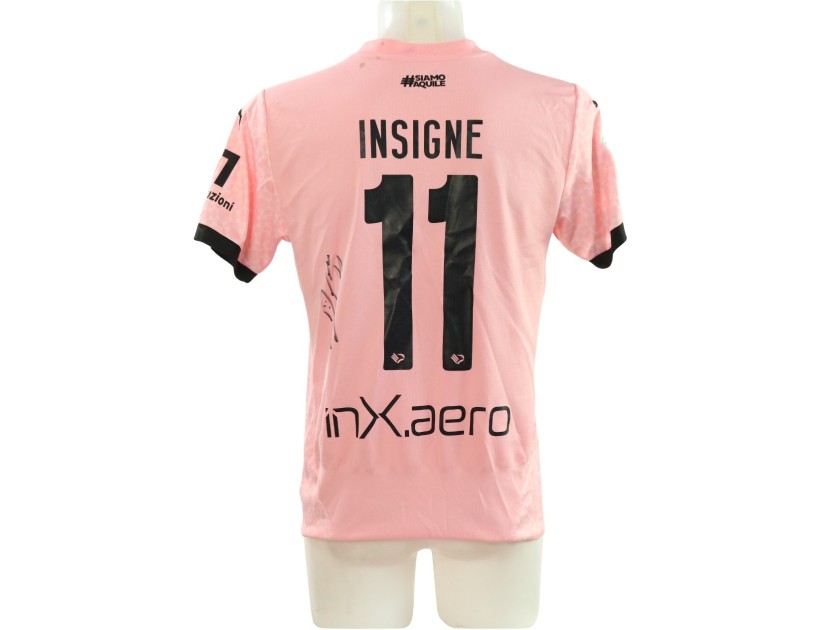 Insigne's Signed Unwashed Shirt, Cesena vs Palermo 2025