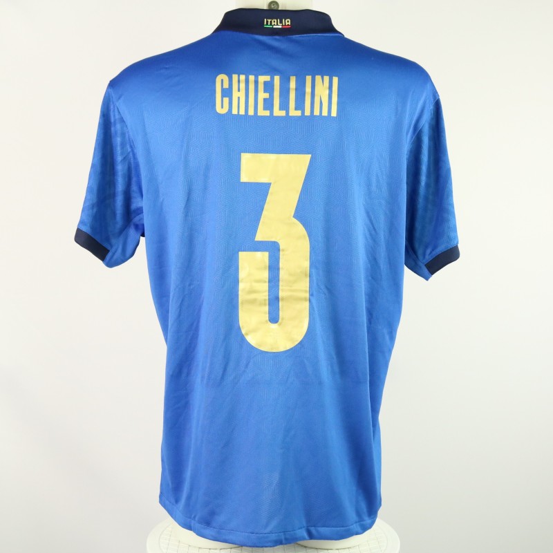 Maglia Chiellini preparata Italia vs Inghilterra - Finale Euro 2020