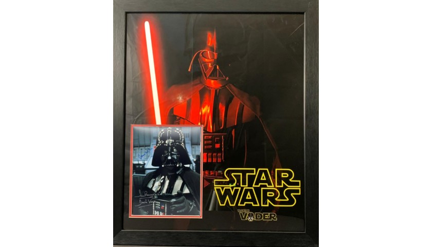Darth Vader 2 Signatures, Framed Star Wars Display