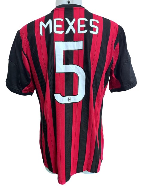 Mexes' Match Worn Shirt, Lazio vs AC Milan 2014