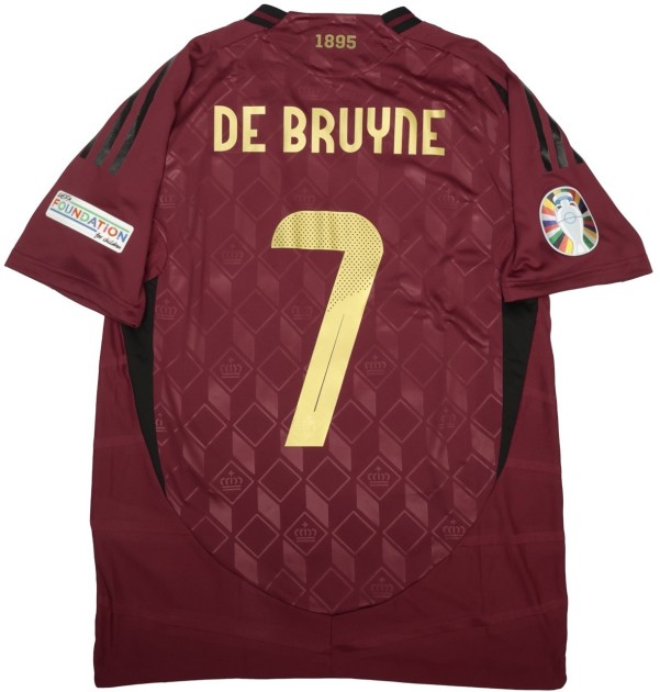 De Bruyne's Match-Issued Shirt, France vs Belgium EURO 2024