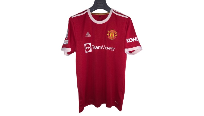 Cristiano Ronaldo Manchester United Autographed Red adidas 2021 Jersey