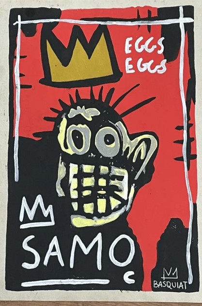 Drawing by Basquiat (attribuited)