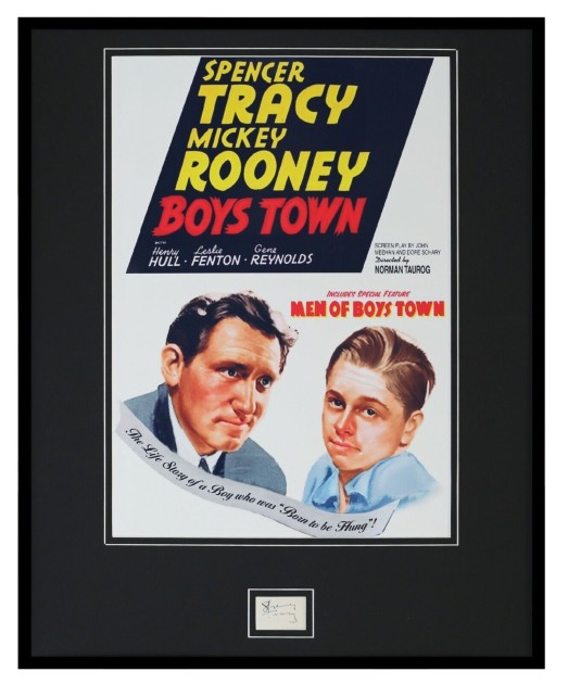 Spencer Tracy Signed Display