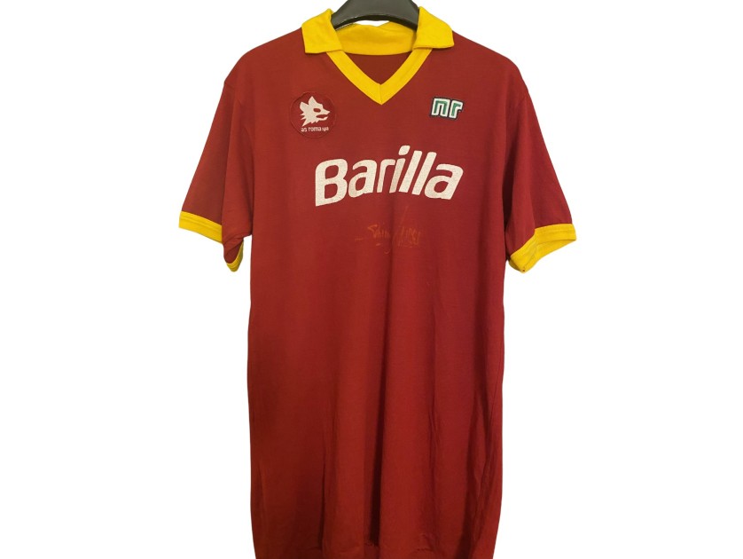 Nela's Roma Signed Match-Issued Shirt, 1989/90