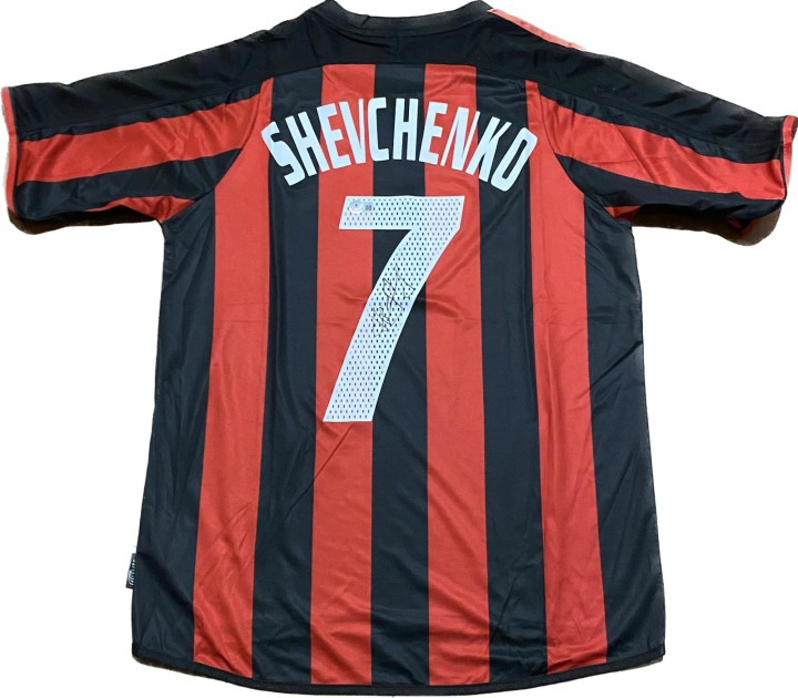 Replica della maglia del Milan firmata da Andriy Shevchenko