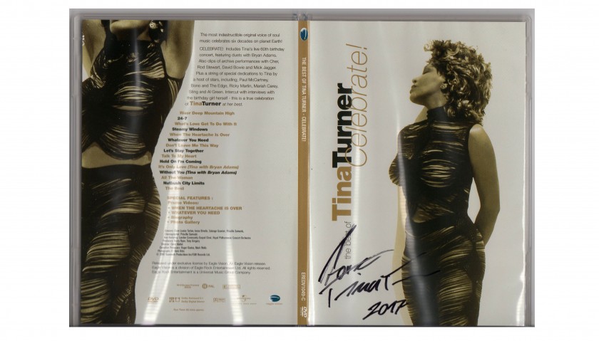 Signed "The Best Of Tina Turner - Celebrate!" DVD 