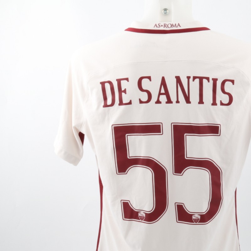 Match worn De Santis shirt, Roma-San-Lorenzo 3/09/16