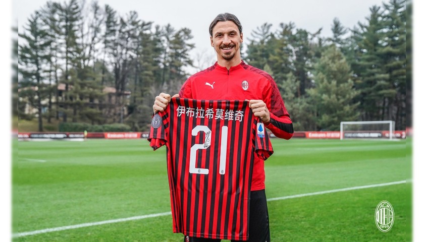 Ibrahimovic's Official Milan Signed Shirt, Chinese New Year