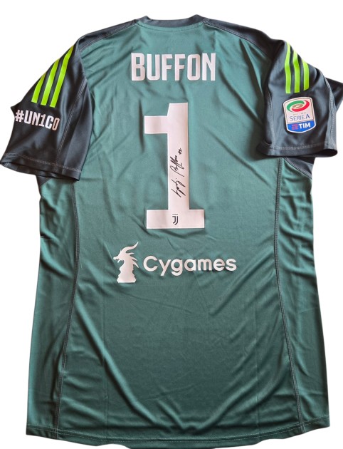 Maglia Gara Buffon Juventus vs Hellas Verona, 2018 - Autografata
