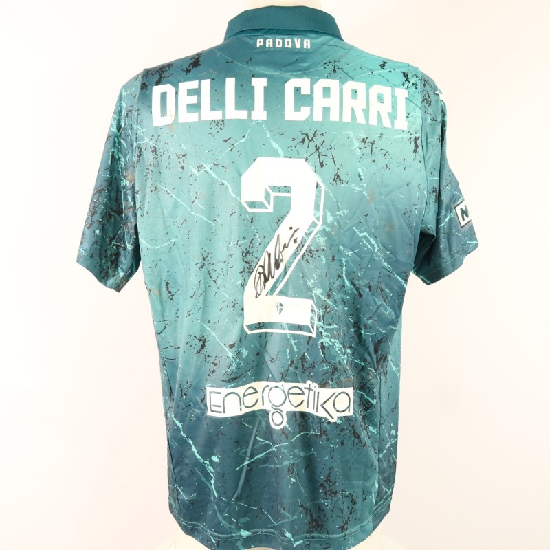 Delli Carri's unwashed Signed Shirt, Triestina vs Padova 2023 