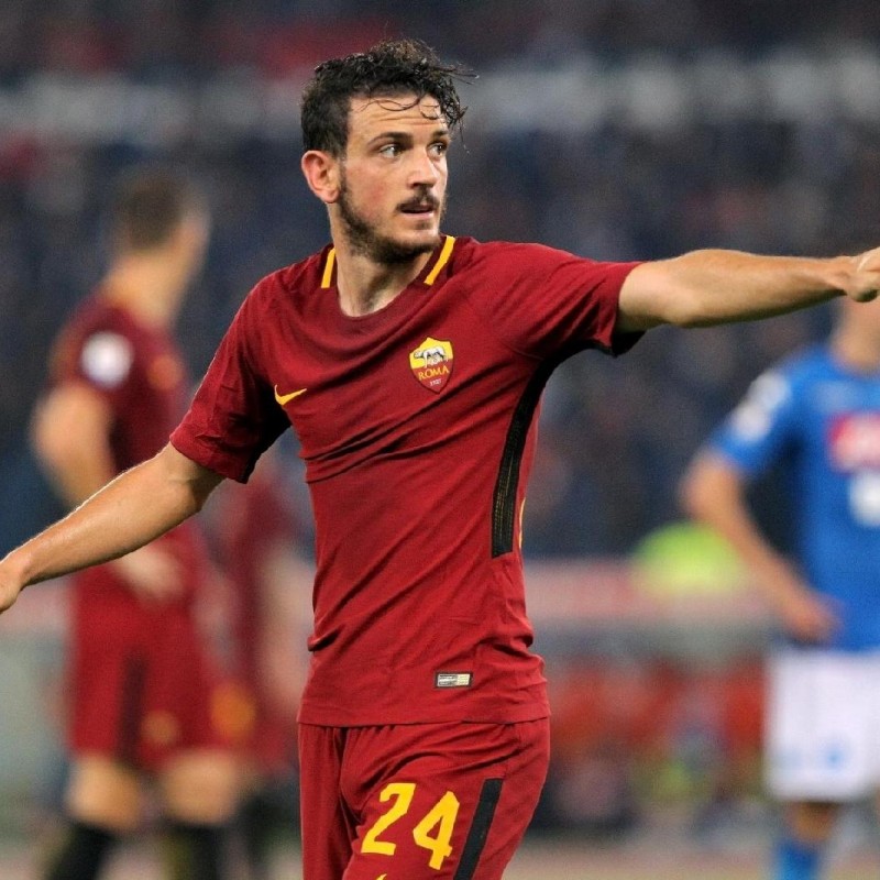 Florenzi's Roma Match-Issued/Signed Shirt, Serie A 2017/18