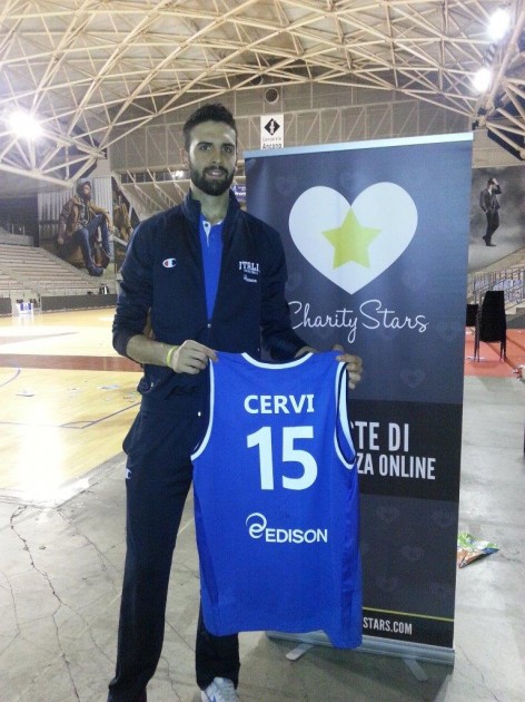 Cervi worn signed shirt - All Star Game BEKO 2014