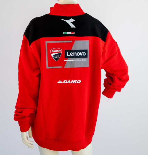 Francesco Bagnaia and Jack Miller Signed Ducati Lenovo Official Team  Sweatshirt - CharityStars