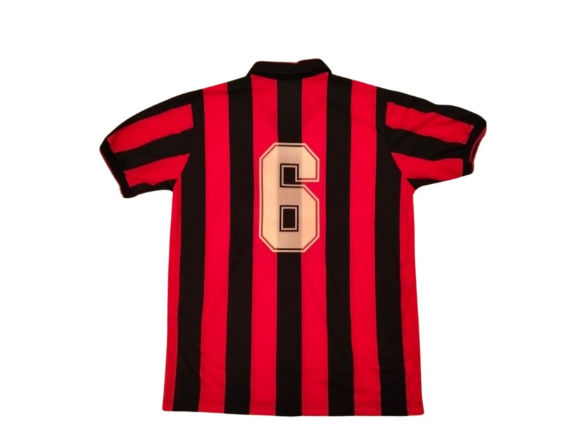 Maglia Indossata Baresi Real Madrid vs Milan, Memorial Santiago Bernabeu 1990
