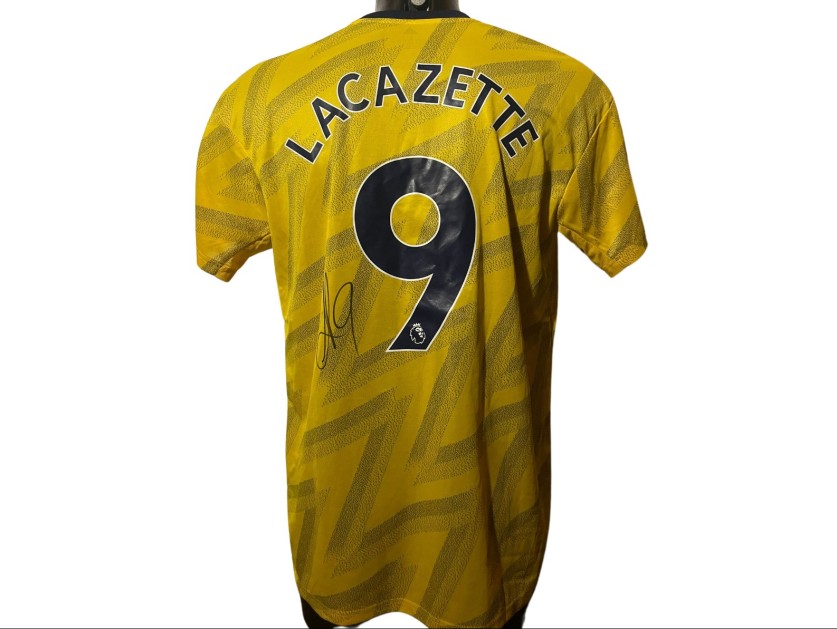 Lacazette Official Arsenal Shirt, 2019/20 - Signed with Video Evidence