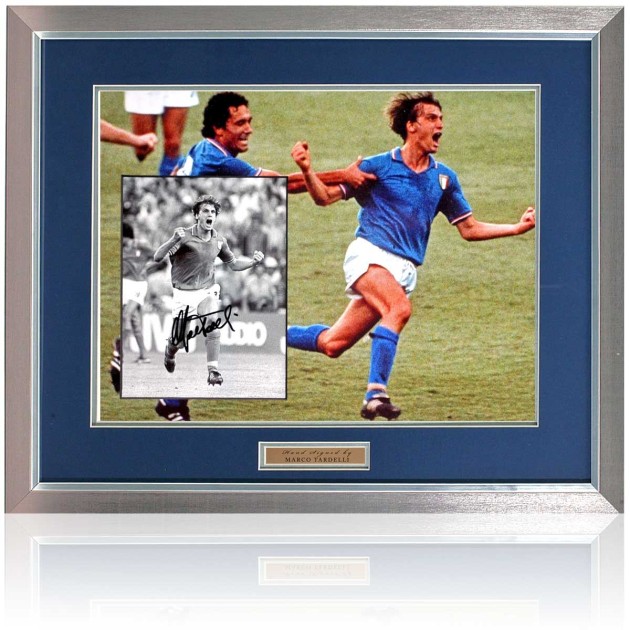 Marco Tardelli Signed Italy Presentation