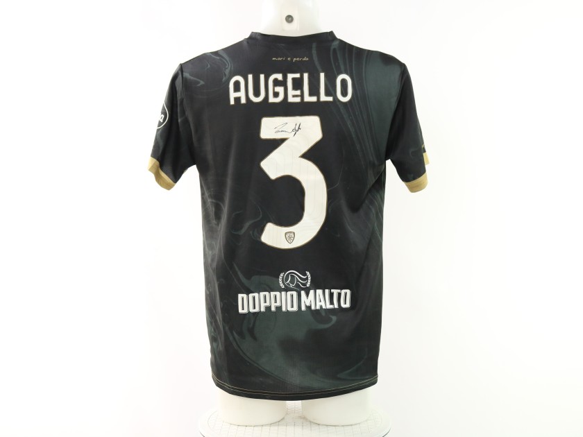 Maglia Augello Monza vs Cagliari Unwashed, 2025 - Autografata