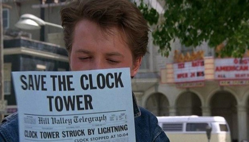 "Back to the Future" - "Save the Clock Tower" Flyer