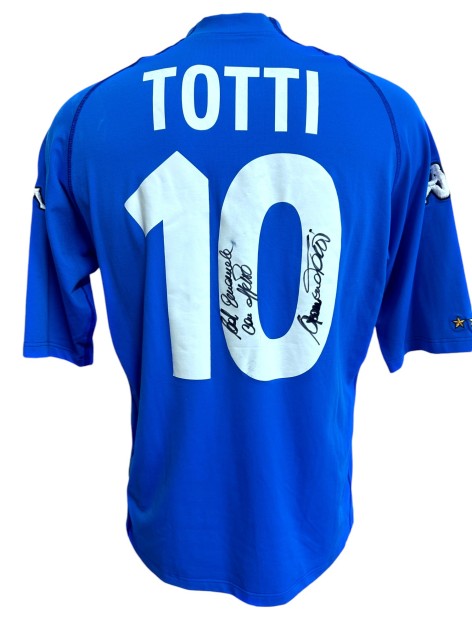 Maglia Totti Italia preparata 2000 - Autografata