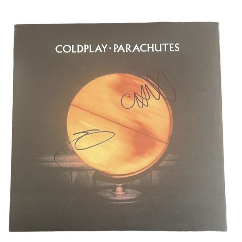 LP in vinile firmato "Parachutes" dei Coldplay