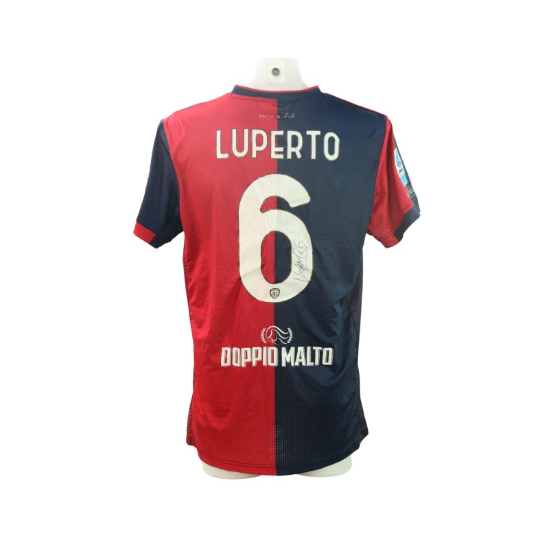 Maglia Luperto Unwashed, Juventus vs Cagliari 2024 - Autografata