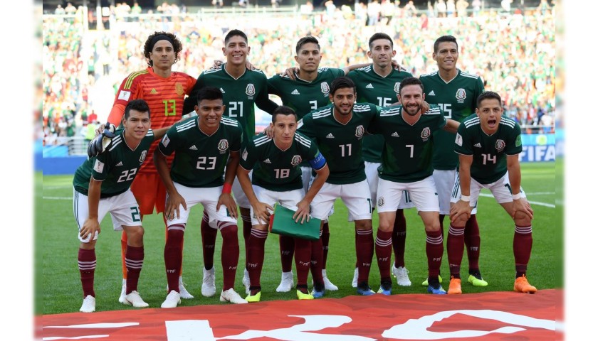 Dos Santos' Match Shirt, Brazil-Mexico 2018