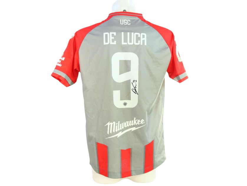 De Luca's Signed Unwashed Shirt, Cremonese vs Reggiana 2024