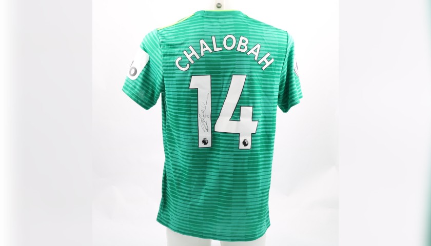 Chalobah's Watford FC Worn and Signed Away Poppy Shirt