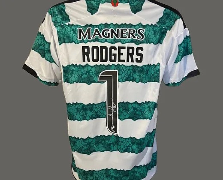 Maglia Brendan Rodgers Celtics, 2022/23 - Autografata e incorniciata