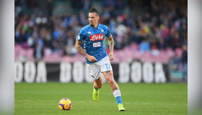 Hamsik's Napoli Worn and Unwashed Shirt, Serie A 2018/19 