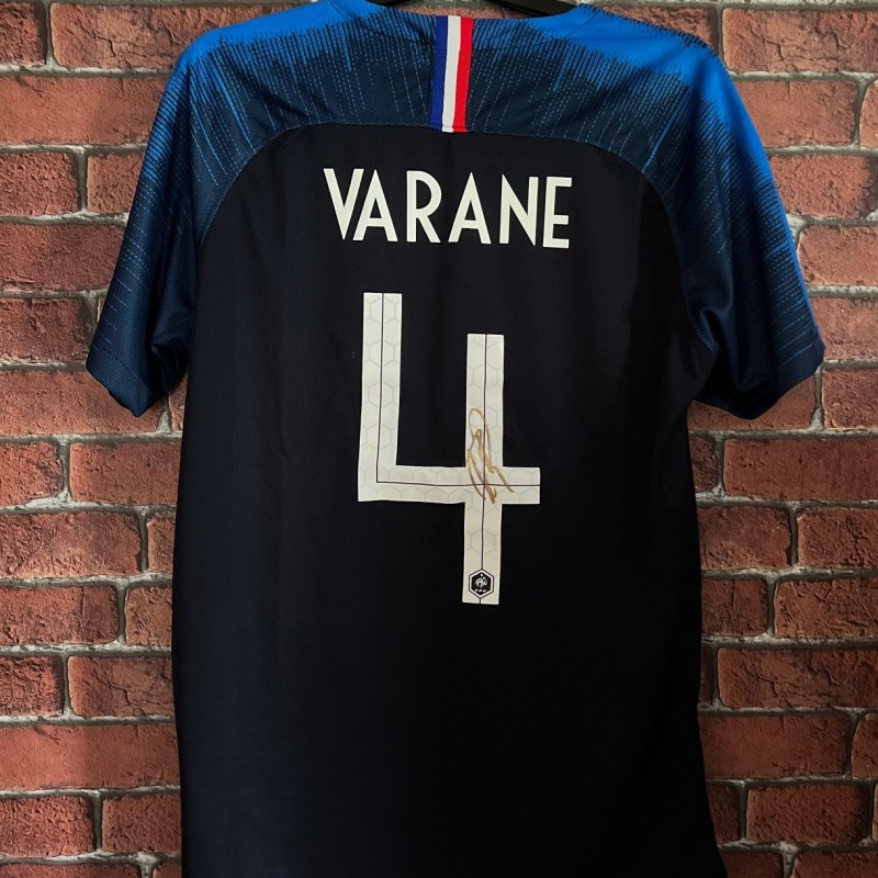 Raphaël Varane's France World Cup Winners 2018 Signed Shirt