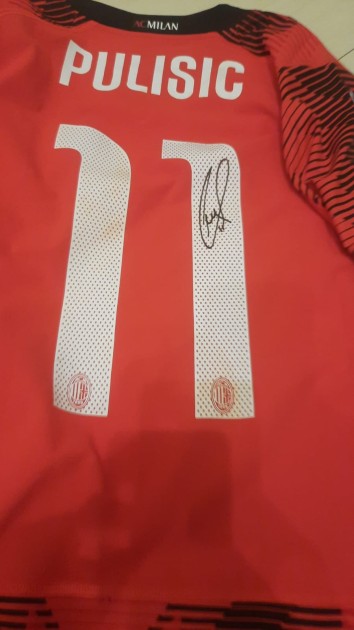 Pulisic Official AC Milan Signed Shirt, 2023/24 